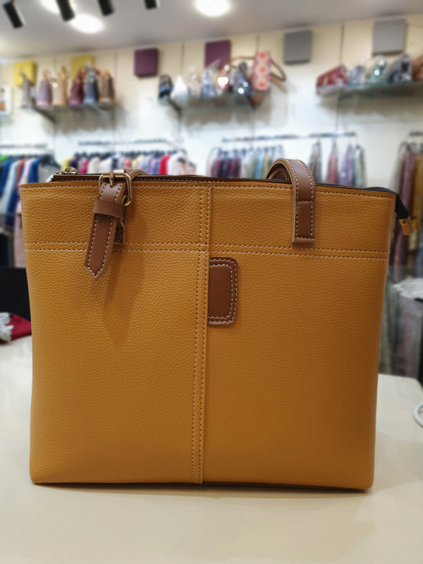 SIMPLE YET STYLISH MUSTARD HANDBAG