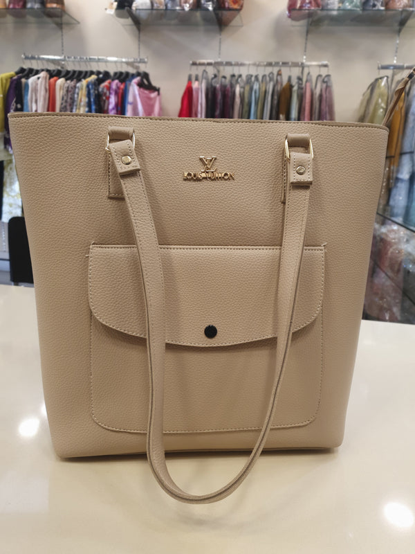 ELEGANT BEIGE TOTE BAG