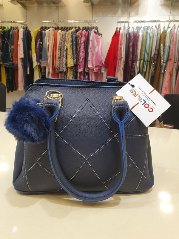 CHIC NAVY BLUE HANDBAG